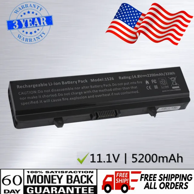 Battery for Dell Inspiron 1525 1526 1440 1545 1546 1750 1545N 1546N /Vostro 500