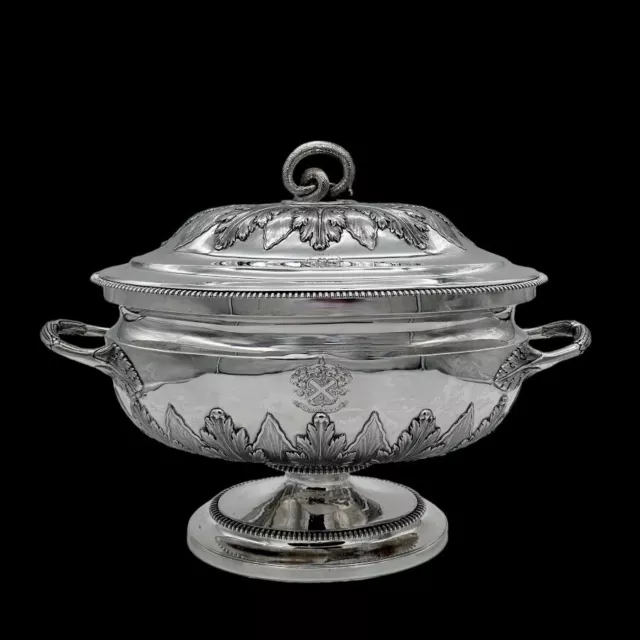 Early 19th Century Antique Silver William IV Large Silver Soup Tureen Edinburgh
