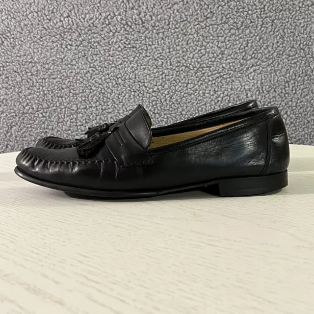 BALLY SANZIO PENNY Loafer Dress Shoes Men's 11 D Black Leather Tassel ...
