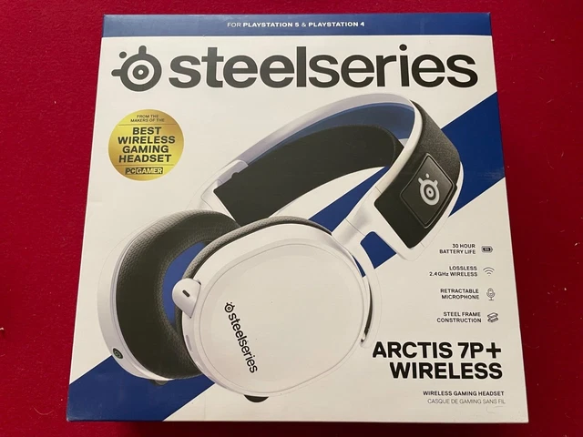 SteelSeries Arctis 7P+ Wireless Gaming Headset For PS5, PS4, PC, Mac - White