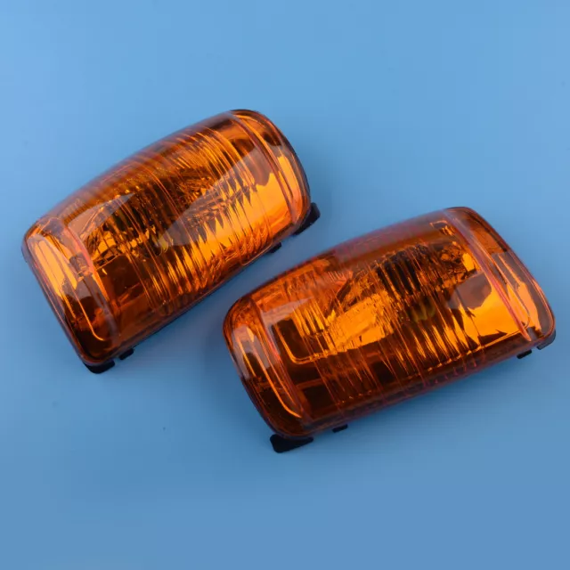 1Pair Amber Lens Door Wing Mirror Indicator Lamp Fit For Ford Transit MK8 14-19