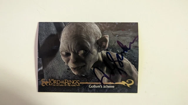 Lord of the Ring The Two Towers Andy Serkis Gollum Auto Autograph Signed