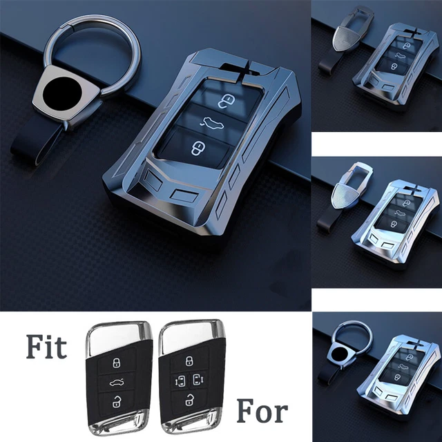 ZINC ALLOY TPU Car Key Fob Case Cover For VW Golf B8 Atlas Passat Skoda