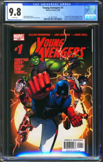 Young Avengers #1 Cgc 9.8 - Nm/Mt - 1St Kate Bishop Iron Lad Patriot Hulkling