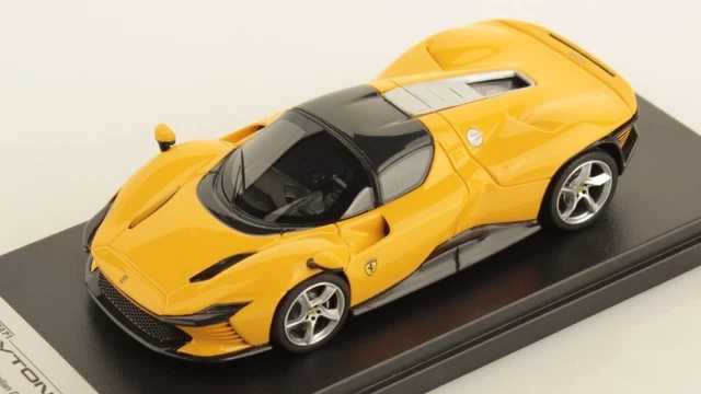 LOOKSMART FERRARI DAYTONA SP3 toit ouvert 2021 jaune tristrato 1:43