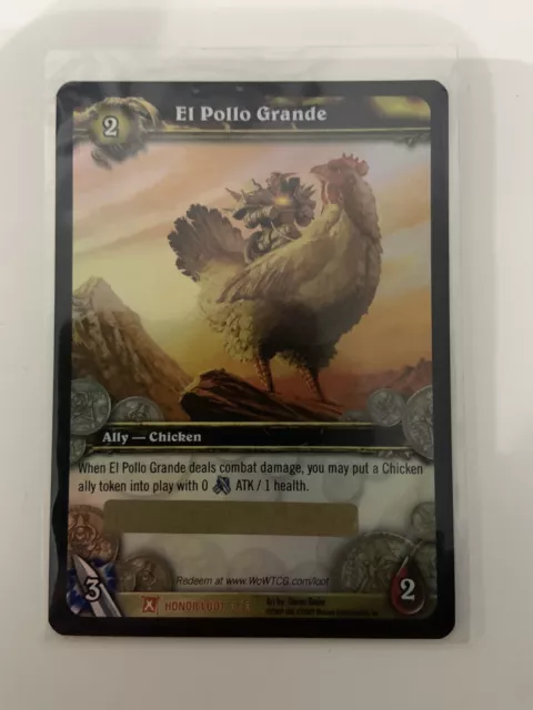 El Pollo Grande World Of Warcraft TCG Fields Of Honor WOW Loot Card