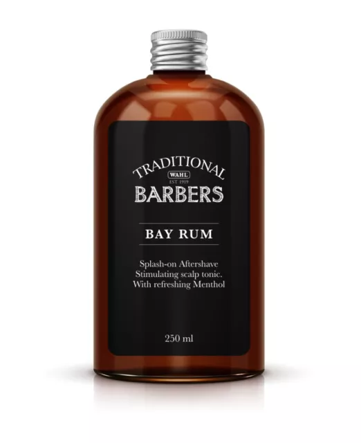 New Wahl Traditional Barbers Bay Rum Aftershave 250Ml