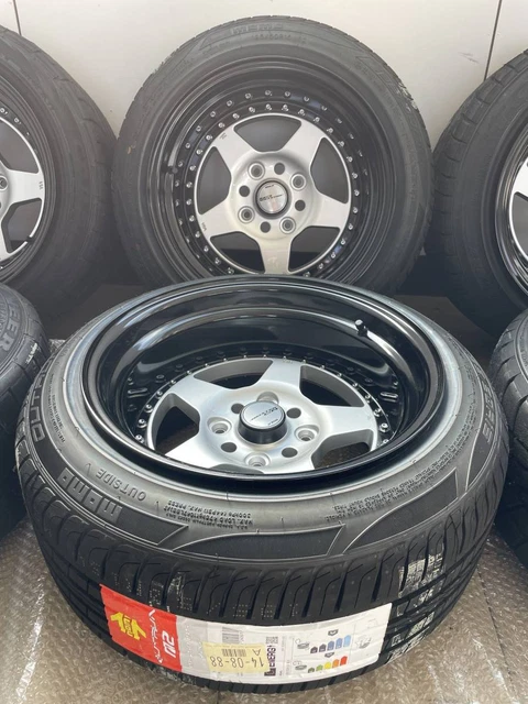 JDM Rare black alumite scratch no dent no WORK MISTER CR01 15 inch 9J No Tires
