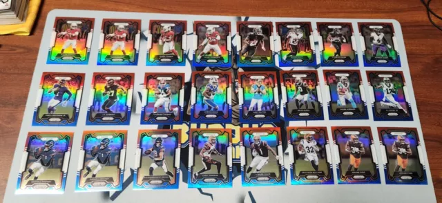 2023 Panini Prizm Football Huge Red White Blue Prizm Lot 113 Cards 18 Duplicates