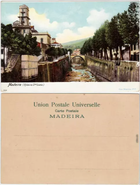 Postcard Santa Luzia (Funchal) Ribeira Sta Lusia 1912