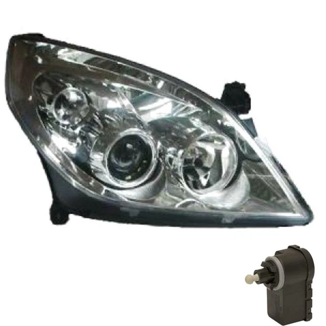 Halogen Headlight Right Opel Vectra C Signum 02-05 Incl. Motor 57140890