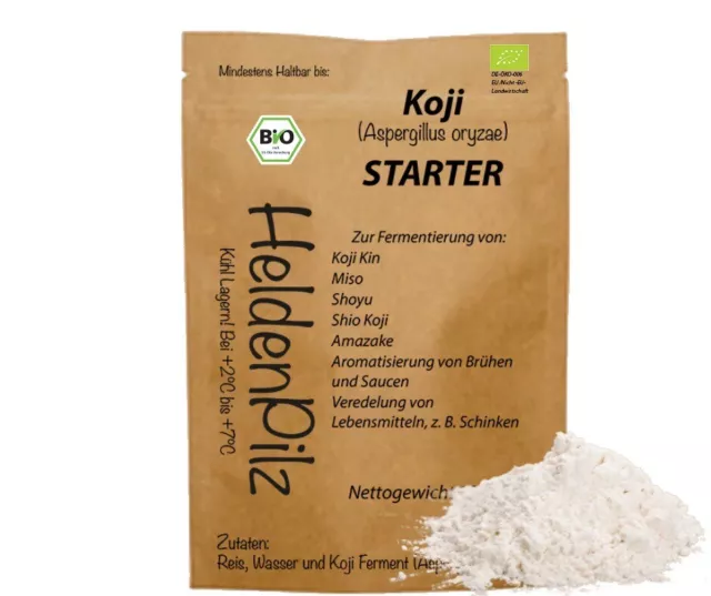 Aspergillus Oryzae BIO | Koji Sporen zur Herstellung von Amasake Miso, Sake