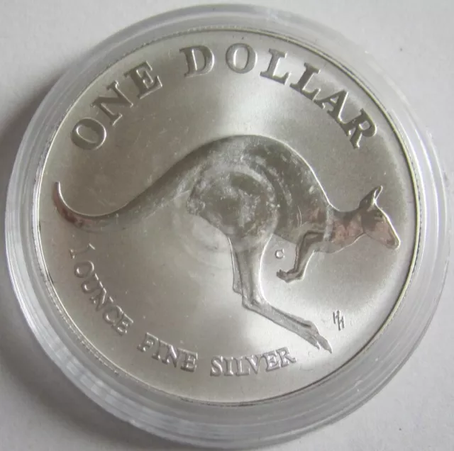 Australien 1 Dollar 1993 Kangaroo / Känguru 1 Oz Silber