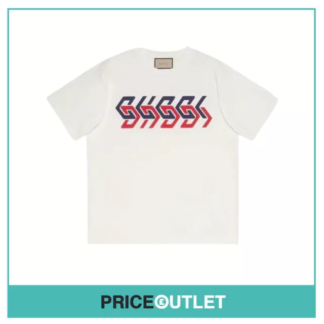 Gucci - Off-White Mirror Print T-Shirt - Size S - BRAND NEW WITH TAGS