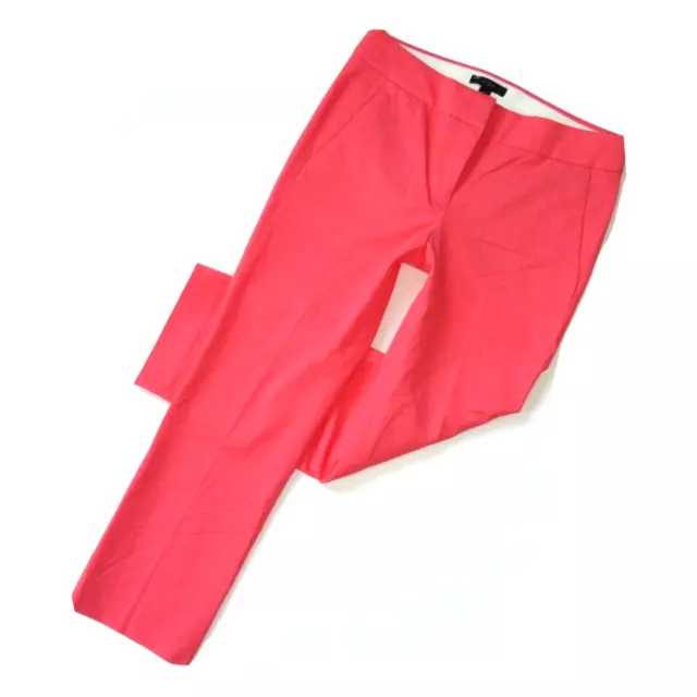 NWT J.Crew Campbell Capri in Bright Melon Stretch Cotton Crop Pants 2P