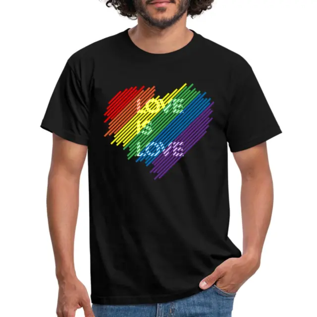 Love Is Love Liebe Ist Liebe LGBTQIA Männer T-Shirt