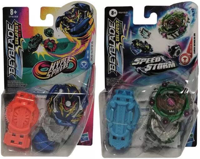 Beyblade Pião e Lançador Hypersphere Sword Valtryek V5 Hasbro na Tyzu Toys