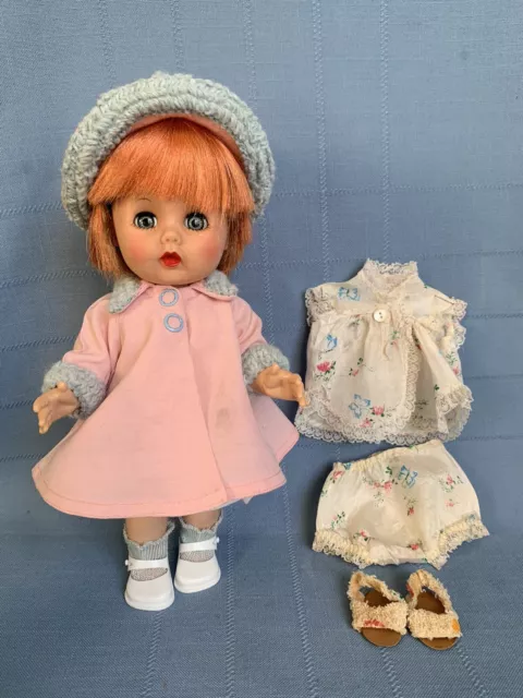 Vtg 50’s Doll Clothes for 10.5” R&B Littlest Angel coat hat Dress Pjs Shoes