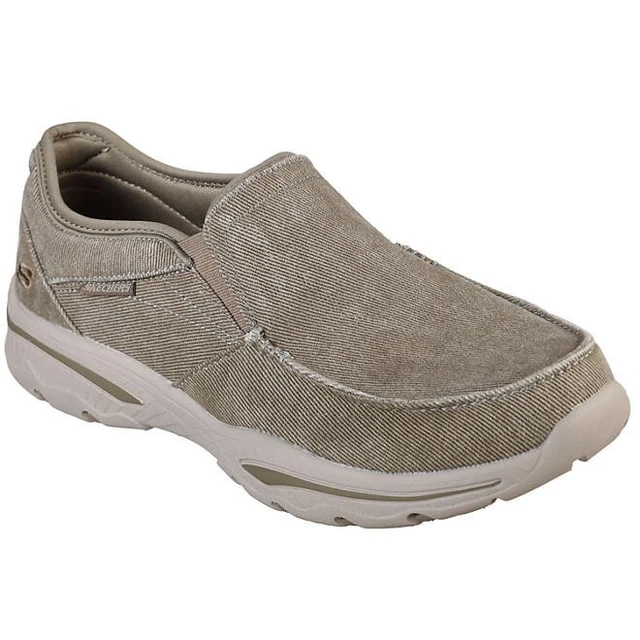 SKECHERS RESTERLY MENS 10 Black 77130 BLK Slip Resistant Slip On
