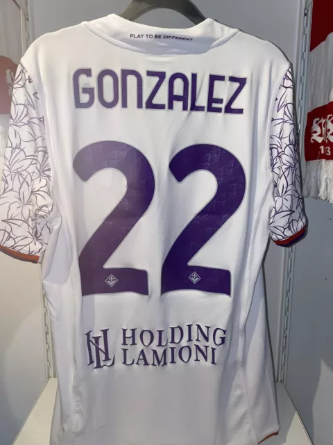 Original Kappa AC Florenz/Fiorentina KOMBAT Trikot 2023/24 #22 González Gr. L