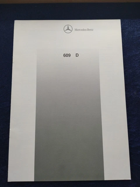 MERCEDES BENZ 609 D Datenblatt technische Daten Prospekt 02.1994 EUR 6