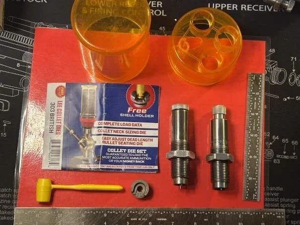 Lee Precision  Collet 2 Die Neck Sizer Set for .303 British