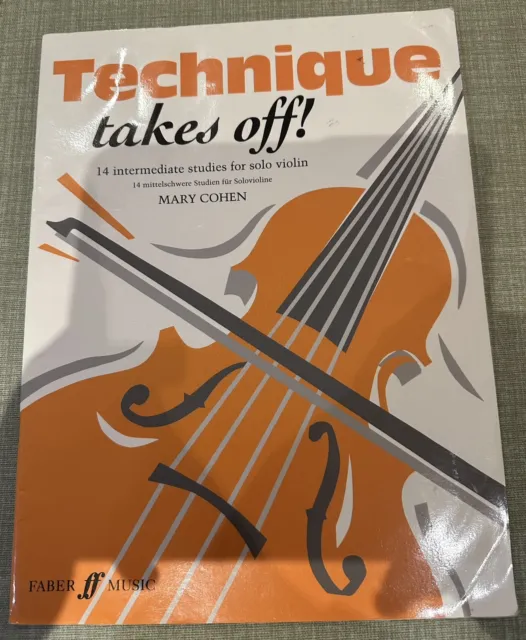 Technique Takes Off! Violin String Instrument Classic Playing Music Score Sheet