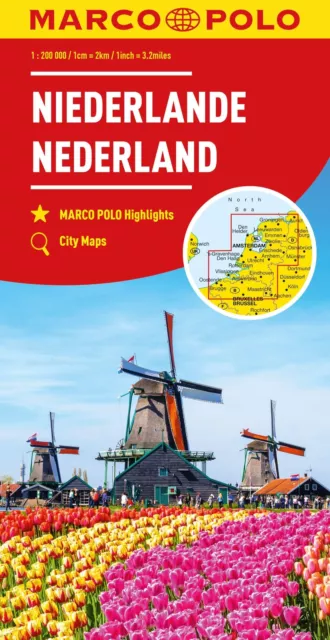 MARCO POLO Regionalkarte Niederlande 1:200.000 | (Land-)Karte | Deutsch | 2023