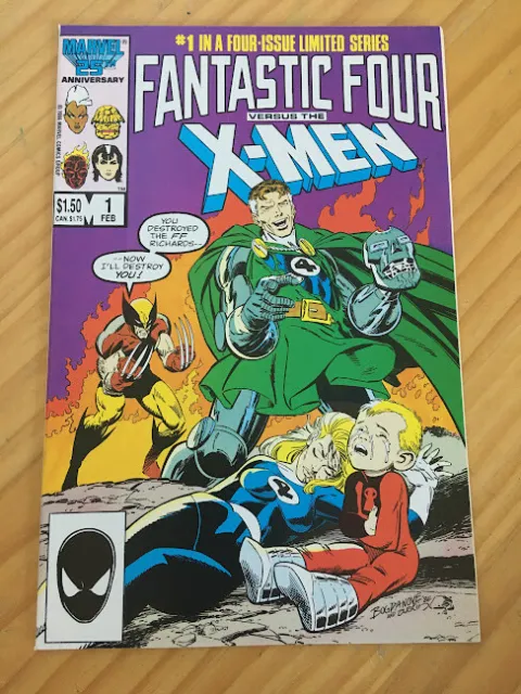 Fantastic Four Vs X-Men # 1 Vf Marvel Comics 1987 Chris Claremont