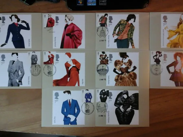 2012 Fashion Phq 364 10 Card Set Fdi Front + Fdc All With Pictorial H/S