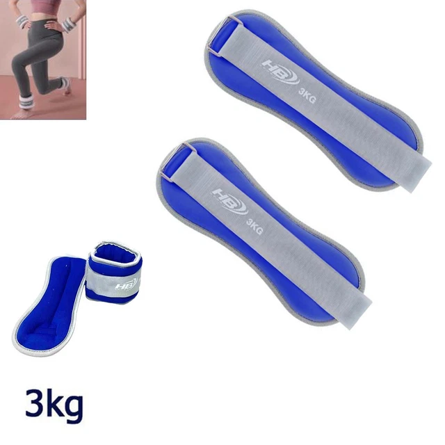 Wrist Weights Poids Poignets/Chevilles BNGXR - Lot De 2x0,45kg - Silicone - Réglable Velcro équipement Sport Portable