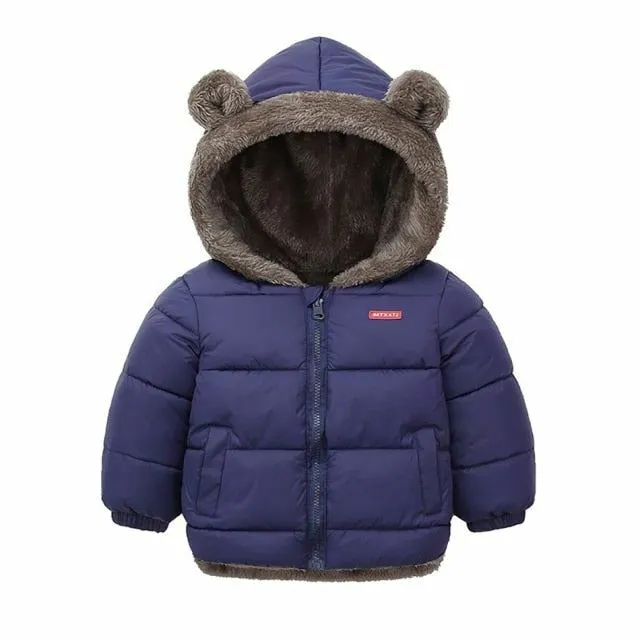 1 PC Bambini Cotone Abbigliamento Spessa Piumino Giacca Caldo Inverno Cappotto 7