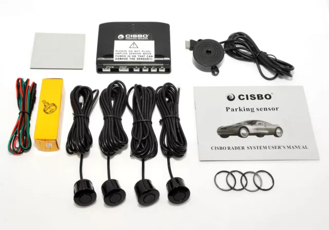 For Towbar Cars: Cisbo Rear Reverse Parking Sensors Four Sensor Buzzer Kit