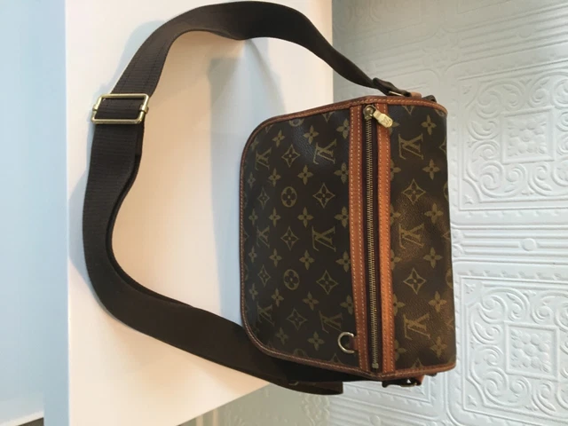 LOUIS VUITTON Monogram Mens Laptop Shoulder Messenger Crossbody Dust Bag  SP0012