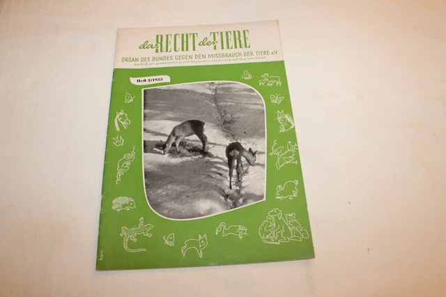 DAS RIGHT DER TIERE 1955 CUADERNO No 3