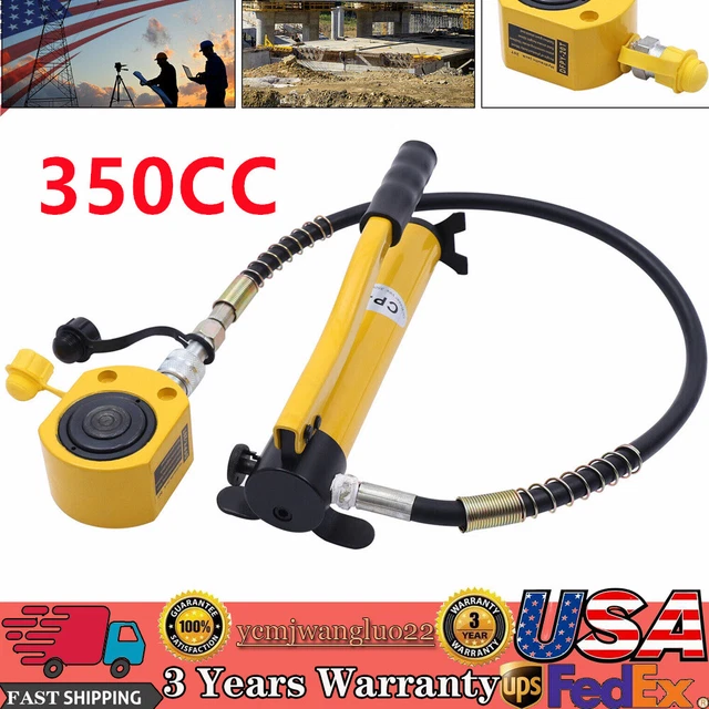 20T Low Profile Hydraulic Ram Lifting Cylinder Stroke 12mm Porta Power Jack Tool