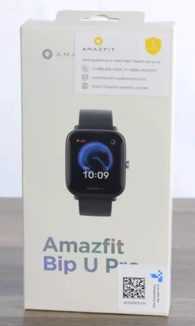 Amazfit Bip U Pro Smart Watch Alexa Built-In GPS Fitness Tracker Android Black