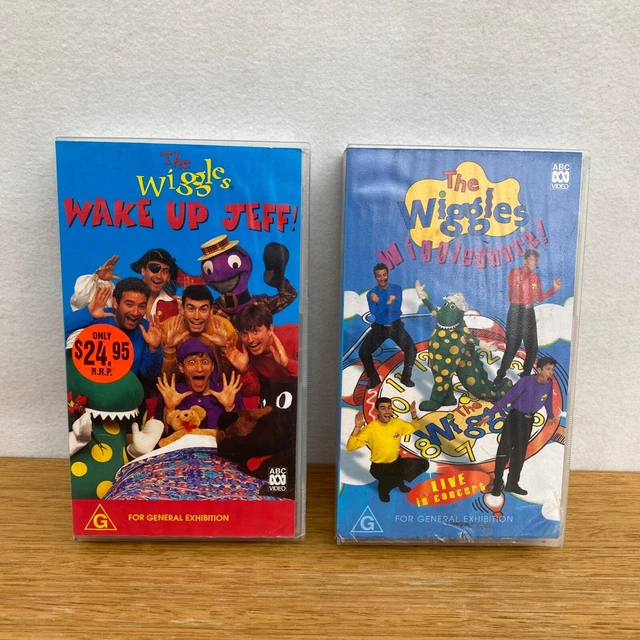 THE WIGGLES VHS Tapes Wake Up Jeff! & Wiggledance 1996 & 1997 ABC