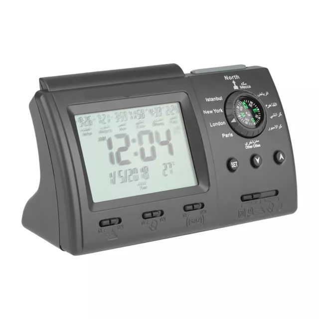 Azan Adhan Clock Islamic Muslim Prayer Mosque Automatic Desktop Alarm