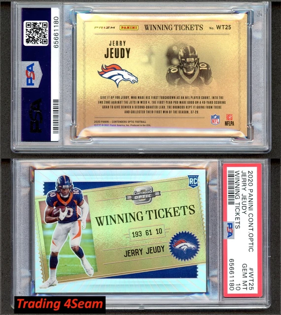 Panini Contenders Optic Jerry Juedy Winning Tickets Rookie Card PSA 10 POP 1