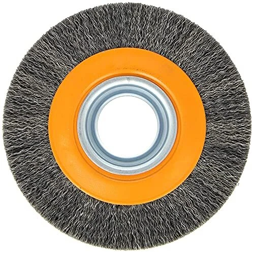 Walter 13B061 Stringer Bead Wheel Brush - 6 in. Orange Abrasive Wheel Brush