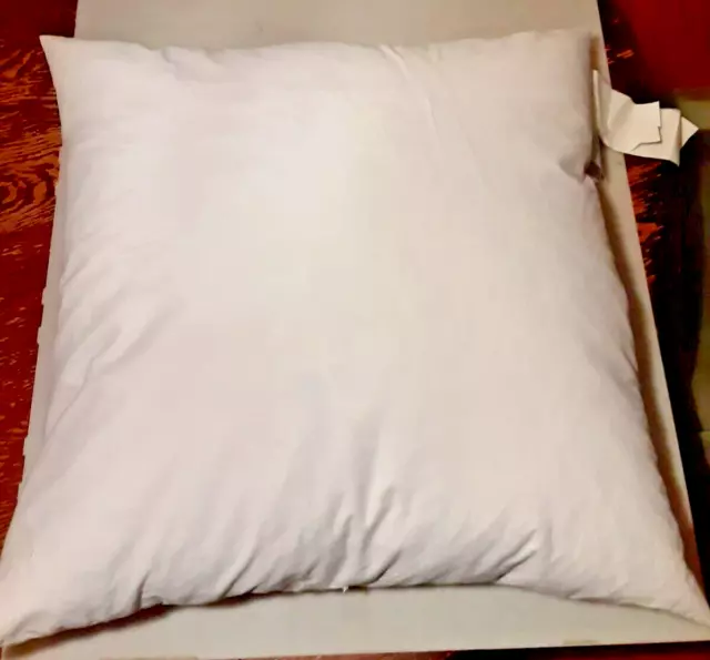 RESTORATION HARDWARE WATERFOWL Feather Down Pillow Insert White 24