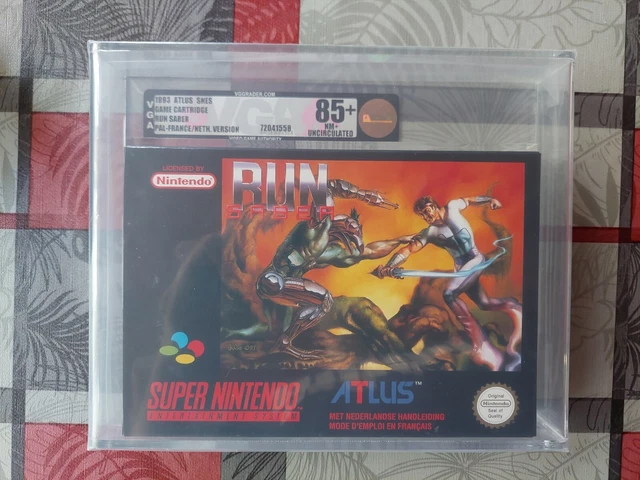 Run Saber  new  sin usar super Nintendo SNES pal OVP vga 85+ oro nuevo