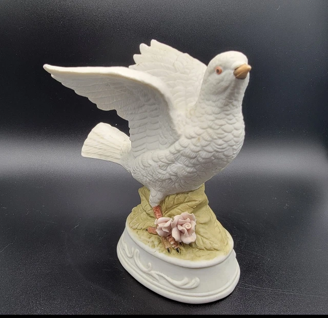 Napcoware Ceramic White Dove Figurine Vintage