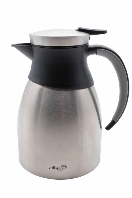 Alfi STUDIO TT 1,5l, Stainless Steel, Isolierkanne Aus Doppelwandigem Edelstahl Mattiert, Hält