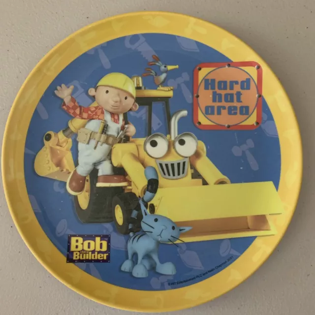 Vintage BOB THE BUILDER Zak Designs 8" melamine kid's plate