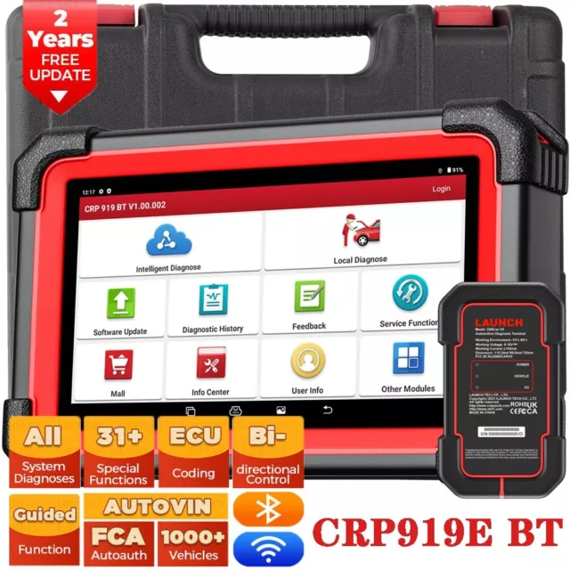 2024 LAUNCH X431 CRP919E BT PRO Bidirectional Car Diagnostic Scanner Key Coding