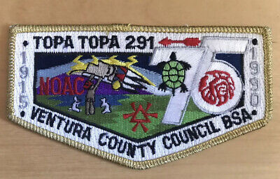 OA 291 Topa Topa 1915-1990 NOAC 75 S38 Flap GMY Bdr. Ventura County, CA New