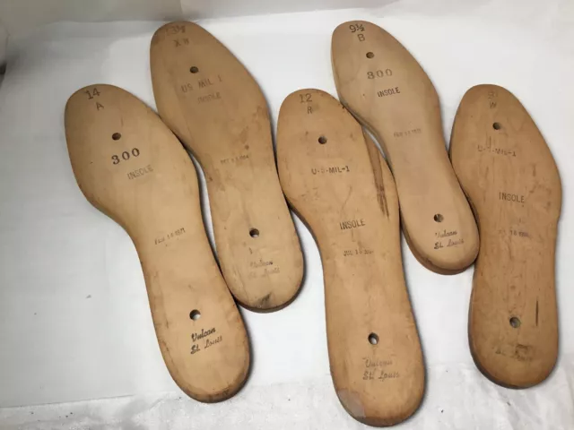 Vulcan St. Louis Shoe Insole Form Last US MIL 1 Various Molds 1964-1981