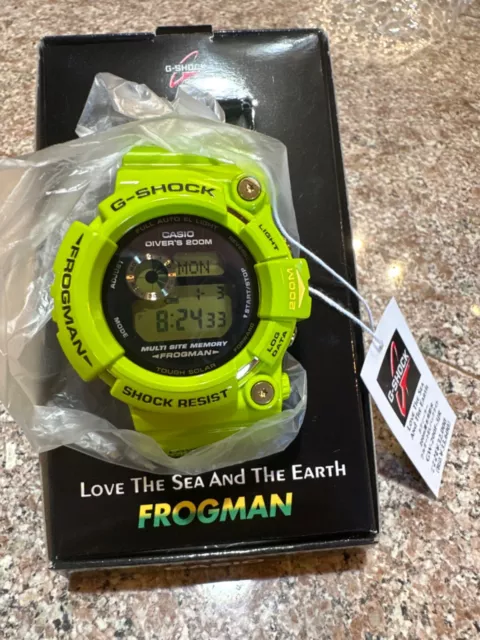 New Casio G-SHOCK FROGMAN Love The Sea And The Earth GW-200F hermit Green gw200